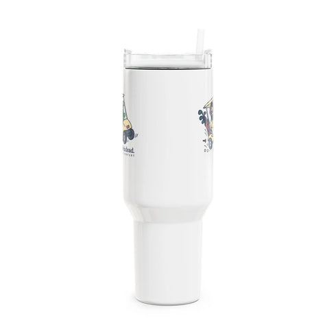Grateful Dead - Joy Ridin' Jerry Life is dead. "Fat Man" Tumbler,  Double Insulated 40oz Travel Mug - StealieShop